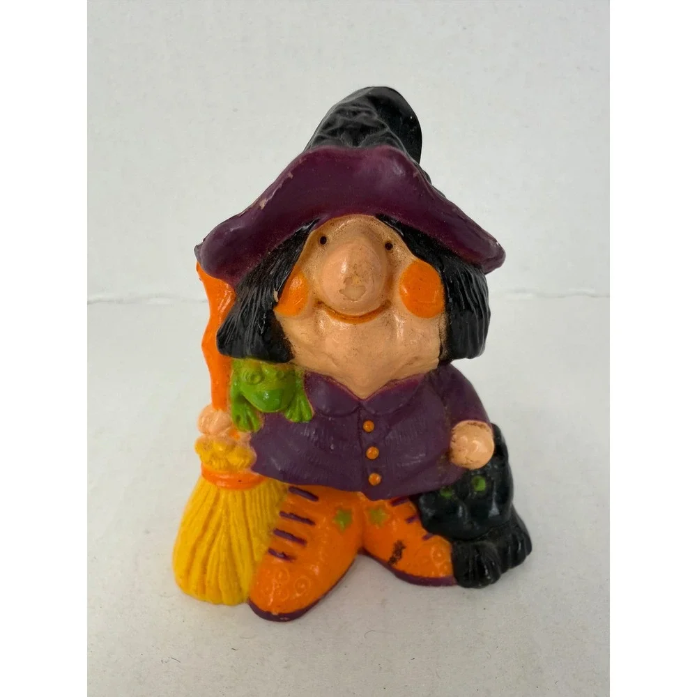 Hallmark 1977 Halloween Witch Figurine‎ Merry Miniature Vintage